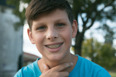 Portrait of smiling boy