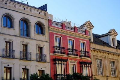 Low angle view of building against sky