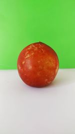 Close-up of apple on table