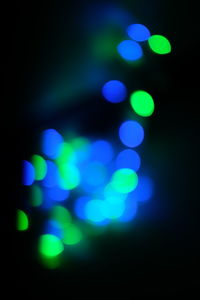 Defocused image of lights