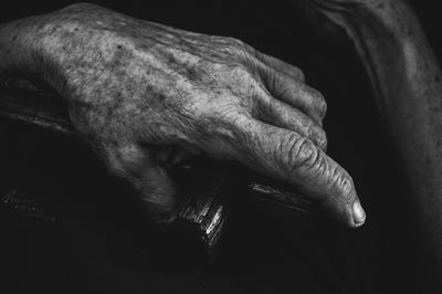 Close-up of human hand