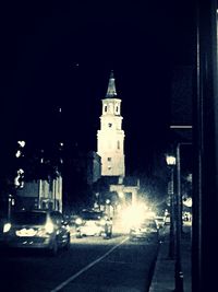 View of church at night