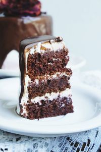 Close-up of cake in plate