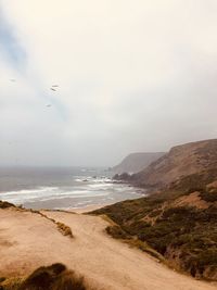 Scenic view of sea against sky