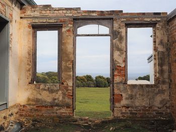 Old ruins against sky