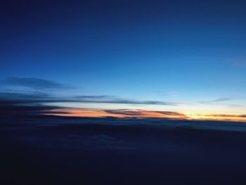 Scenic view of sky at sunset