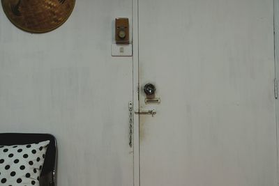 View of closed door