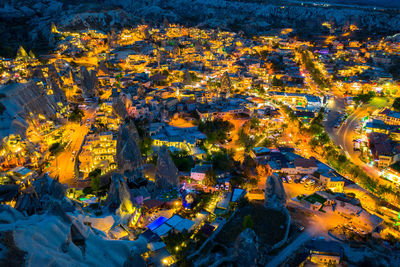 High angle view of cityscape