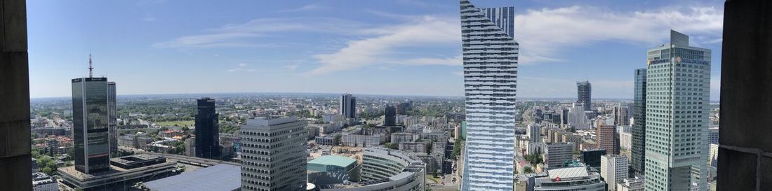 Panoramic view of buildings in city