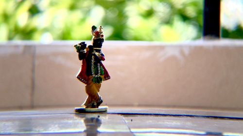 Close-up of stuffed toy on table