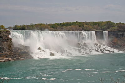 View of waterfall