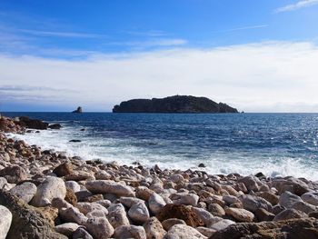 Scenic view of sea against sky