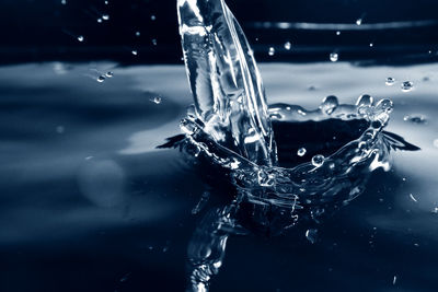 Close-up of splashing water