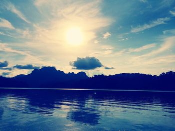 Reflection of clouds in water