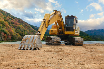 View of construction site against sky