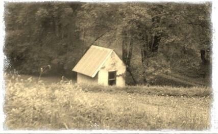 Built structure on grassy field