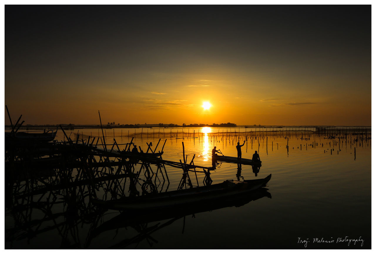 SUNSET OVER SEA