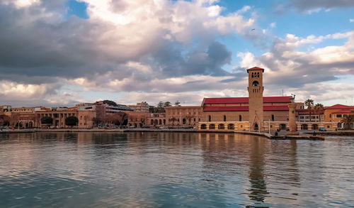 Buildings at waterfront