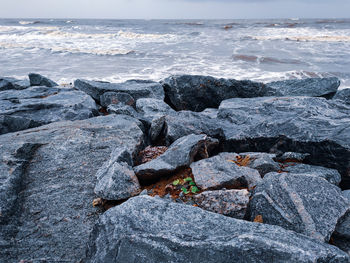 Rocks on beach