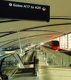 View of subway station
