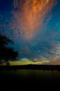 Scenic view of landscape against cloudy sky