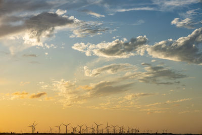 Electric power generators from the wind. technology to generate clean energy.