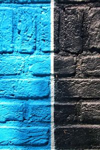 Full frame shot of blue wall