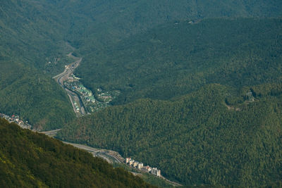 High angle view of landscape