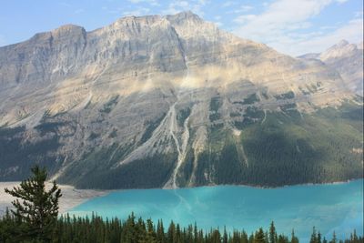 Scenic view of mountains