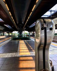 Railroad station platform