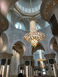 Low angle view of ceiling of cathedral