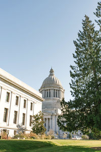 Olympia, usa. march 2022. washington state capitol on a sunny day