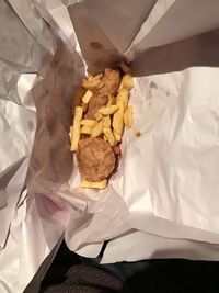 Low angle view of paper