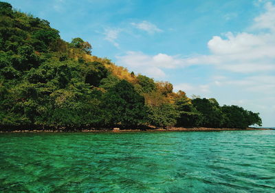 Scenic view of sea against sky