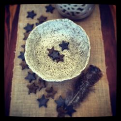 Close-up of food on table