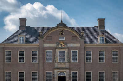 Low angle view of building against sky