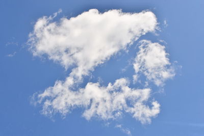 Low angle view of clouds in sky