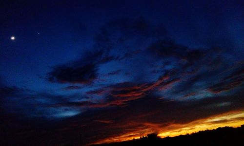 Low angle view of cloudy sky