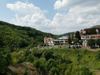 View of townscape against sky