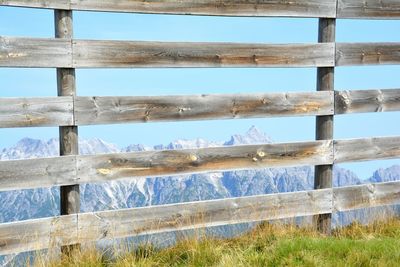 Low angle view of field