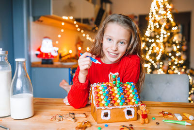 Portrait of smiling girl