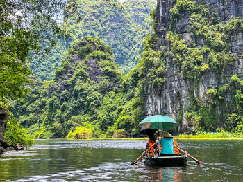 The beautiful scenery of halong bok, ninh binh, vietnam