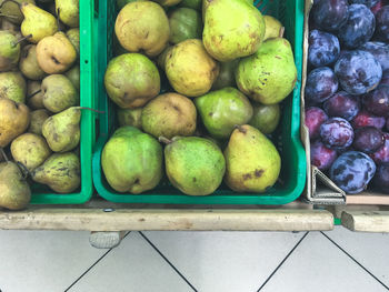 Fruits for sale at market stall