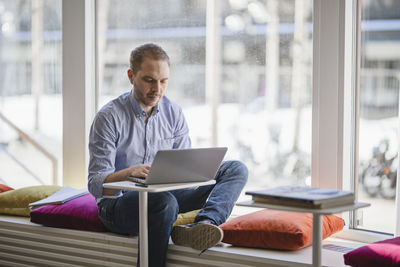 Man using laptop