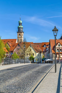 View of lauf an der pegnitz from bridge, germany