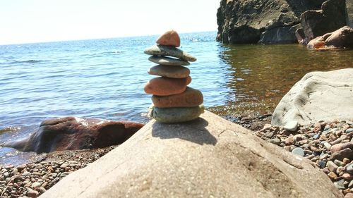 Rocks on shore