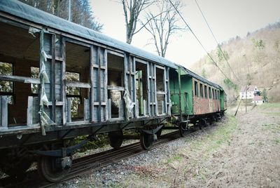 Train on railroad track