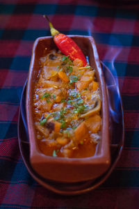 Close-up of drink on table