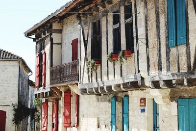 Exterior of old houses