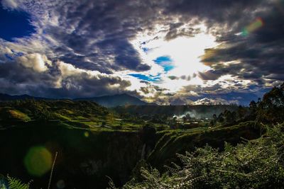 Panoramic view of landscape against sky